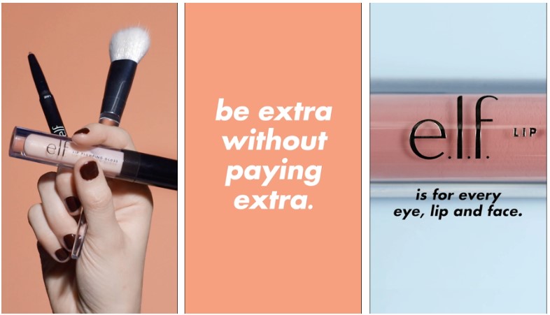 Snapchat ad example_e.l.f cosmetics