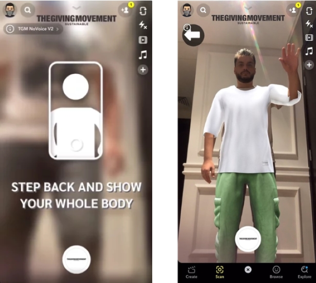 Snapchat ad examples_The Giving Moment