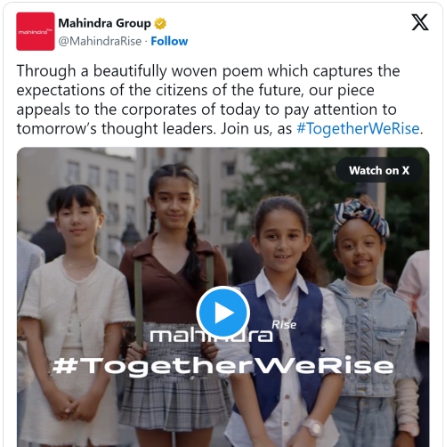 Twitter ad examples_Mahindra