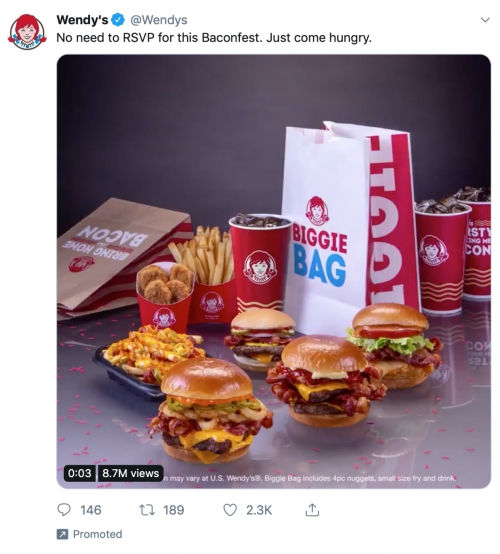 Twitter ads examples_Wendy's