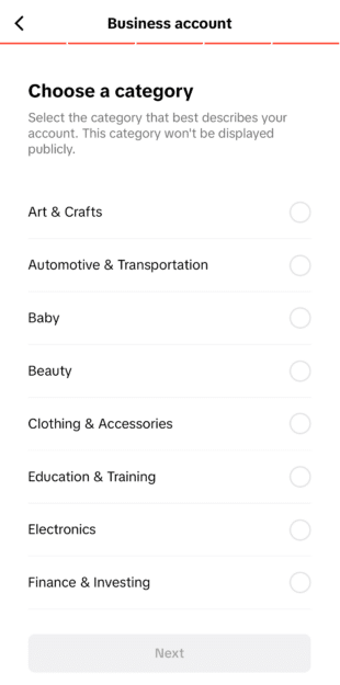 1. Create a Business Account