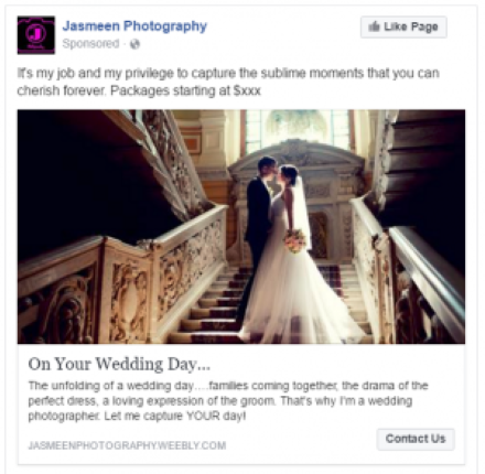 Facebook Ads for Newlyweds