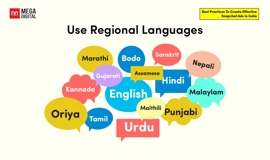 Snapchat ads india best pracice_Use Regional Languages