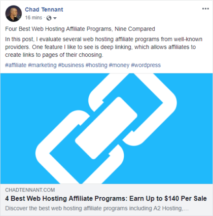 Affiliate marketing on Facebook