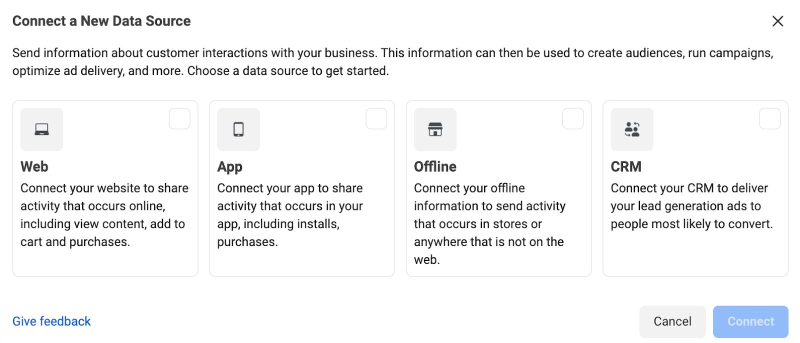 Connnect a new data source