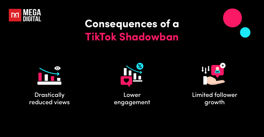 Consequences of a TikTok shadowban