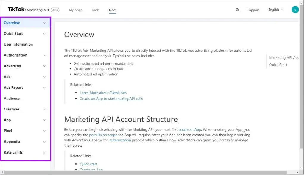 Explore the API Documentation