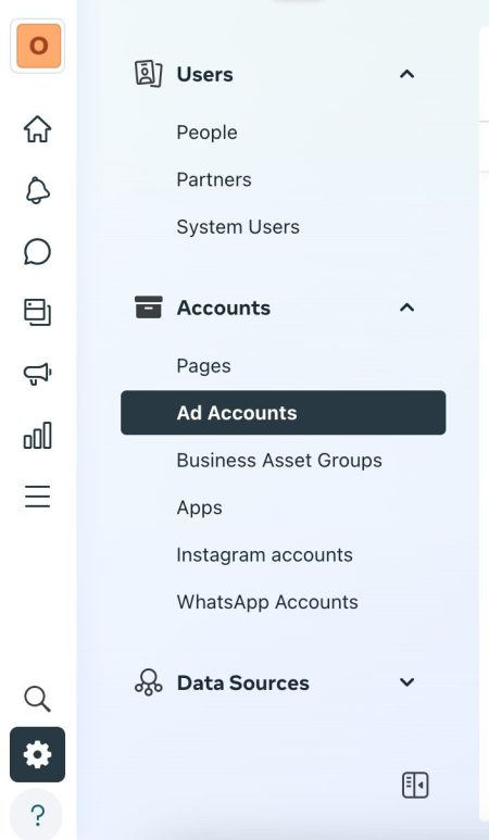 Select ad accounts