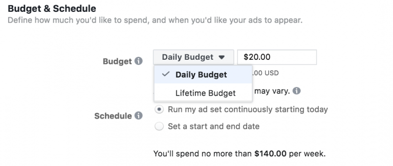 Set your budget and schedule