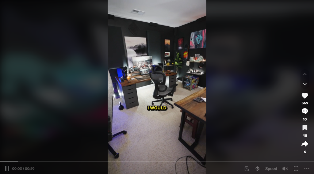 tiktok for visual artists Studio Tours or Workspace Setup