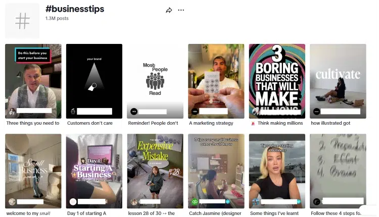 TikTok Hashtags for Business