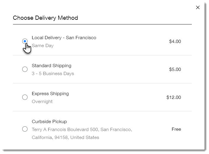 Consider Shipping Options