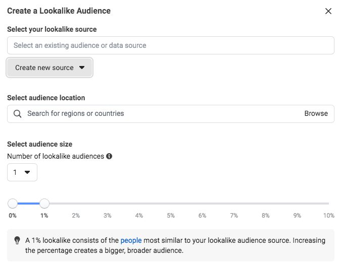 Create Lookalike audiences