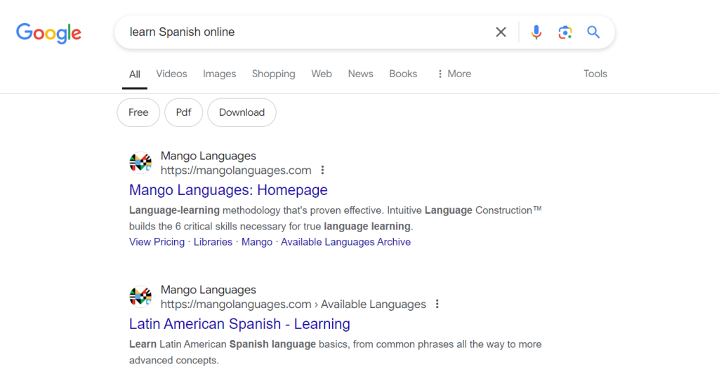 Mango Languages: Winning with SEO and PPC