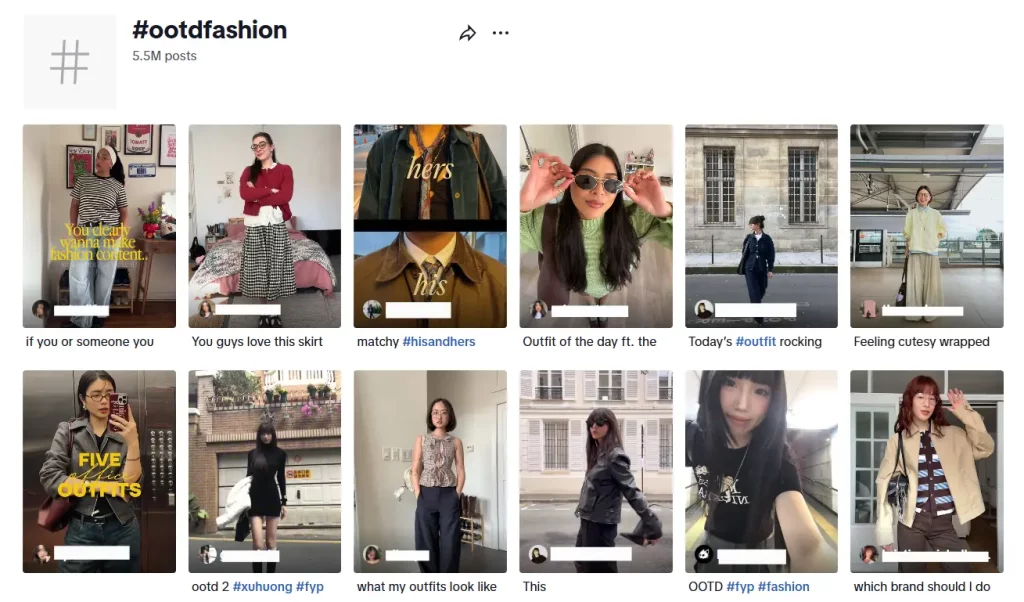 TikTok Hashtags for Fashion & Beauty