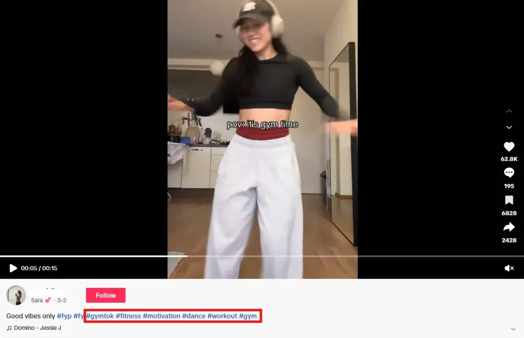 TikTok Hashtags for Fitness & Health