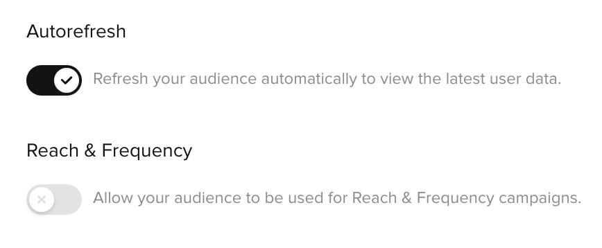 refresh your audience