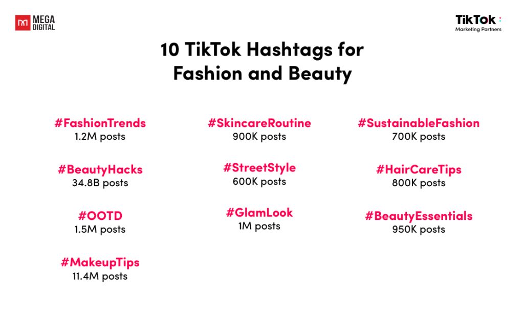 10 TikTok Hashtags for Fashion and Beauty