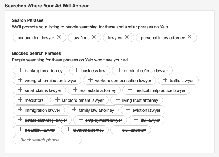 Overlooking Negative Keywords