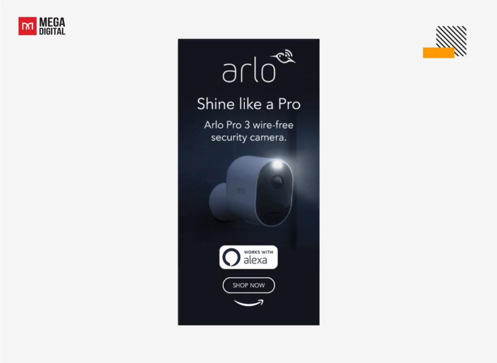 Quảng cáo Amazon của Arlo cho sản phẩm Arlo Pro 3