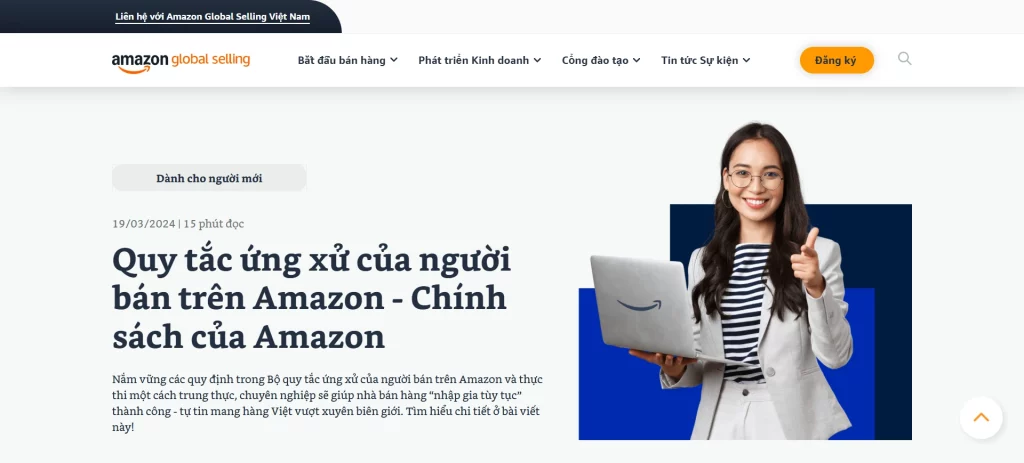 Quy tắc ứng xử của người bán trên Amazon