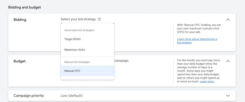 Adjust Bidding Strategies