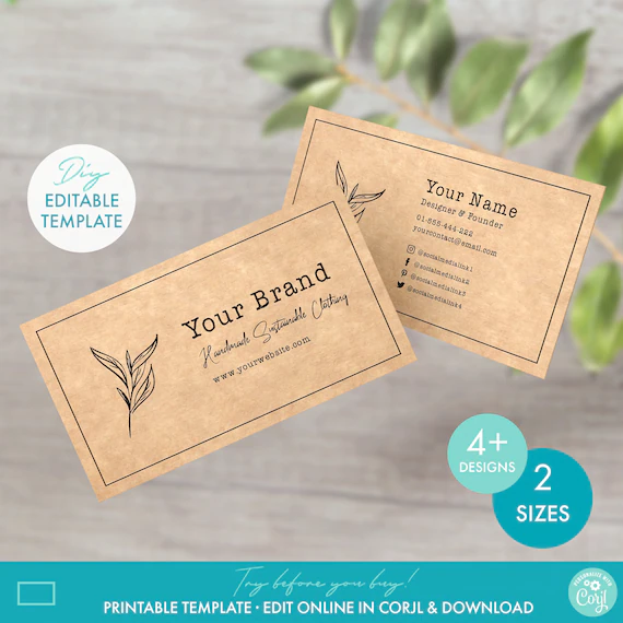 best digital products to sell on etsy Business Card Templates