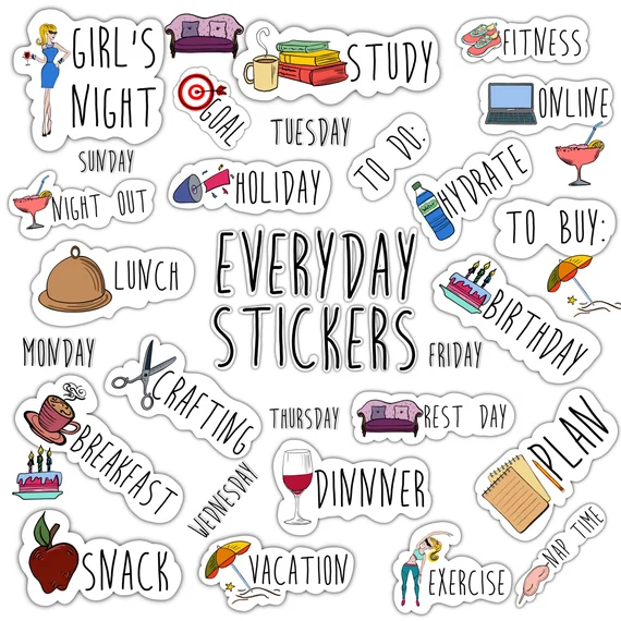 best digital products to sell on etsy Digital Stickers for Planners