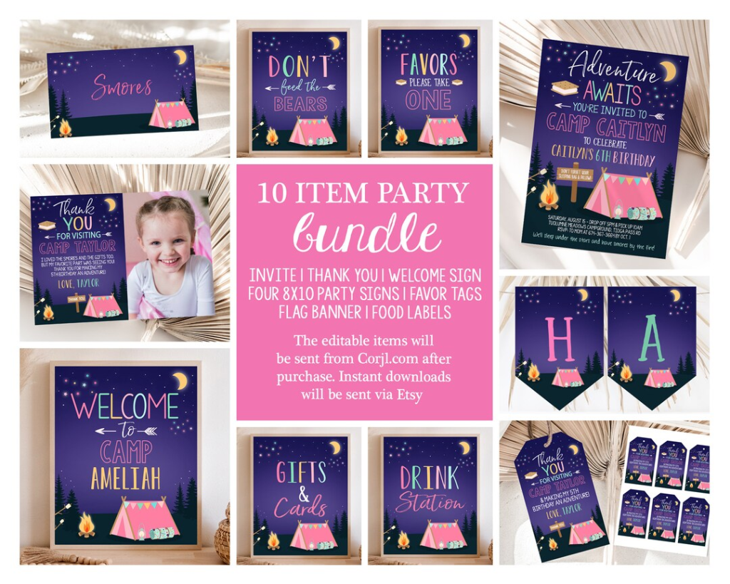 Event Invitations and Party Decor