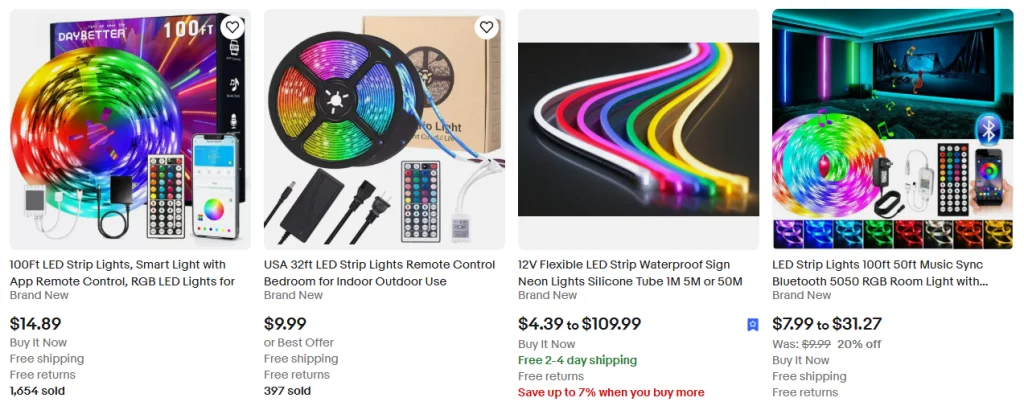 LED Strip Lights on eBay