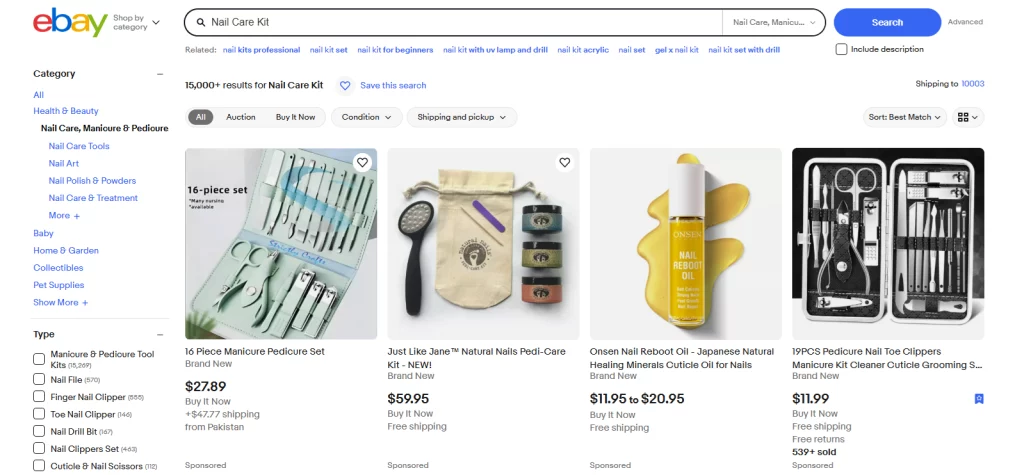 Nail Care Kits on eBay