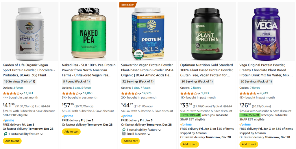 Plant-Based Protein Powder