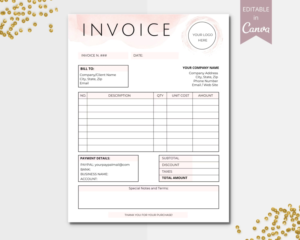 Printable Invoice Templates