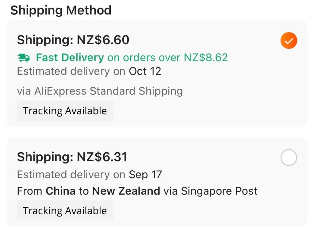 aliexpress shipping time Shipping Time Based on Method