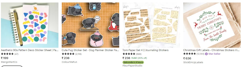 Stickers Best Products to Sell On Etsy