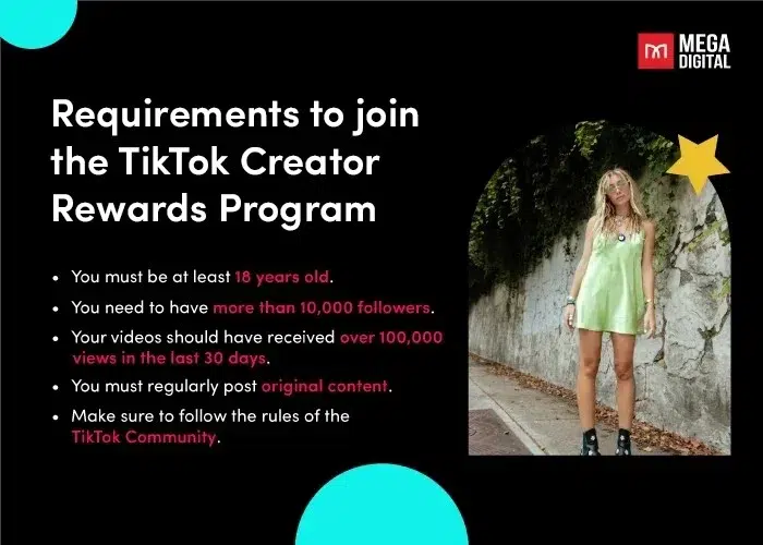 Requirements to join the TikTok Creator Rewards Program