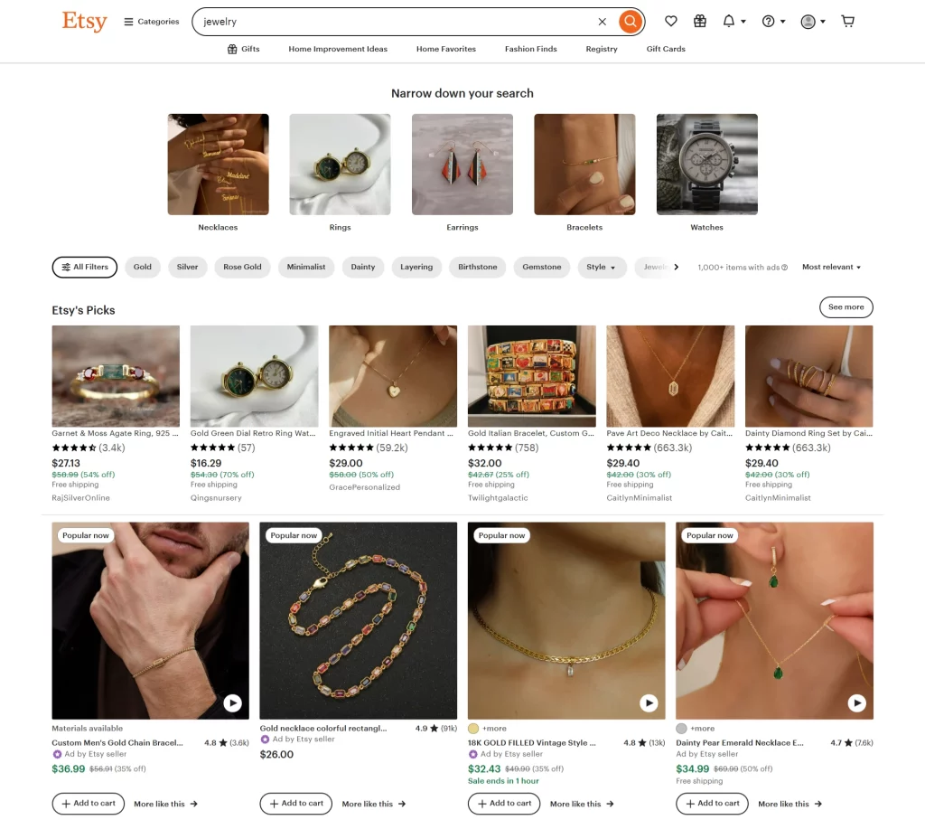 Dropshipping Jewelry facilitates selling a wide product range