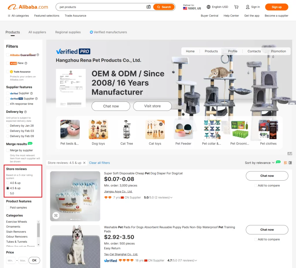 Filter and Verify Suppliers for Quality Control when Dropshipping Pet Products