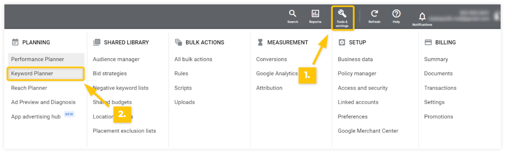 Google Keyword Planner