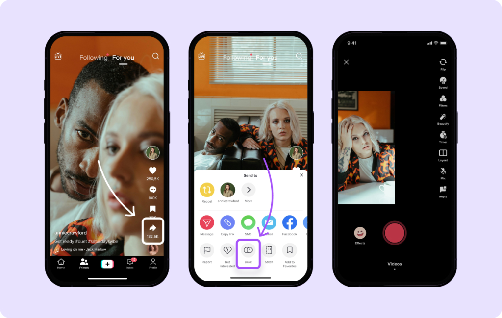 How to Duet on TikTok with a Saved Video