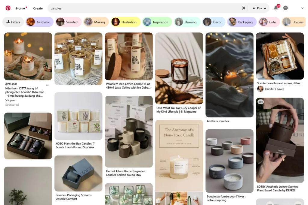 Market Your Candles on Pinterest