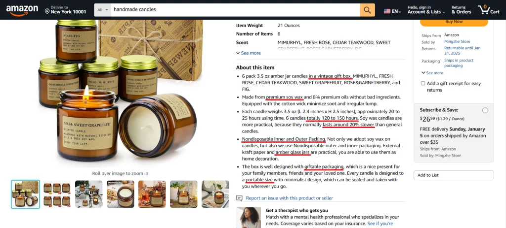 Optimize Product Descriptions for Candle Dropshipping