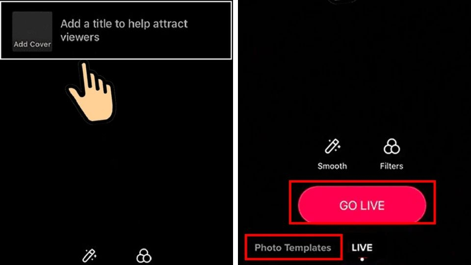 Step 4: Tap "Go Live" to Start Streaming