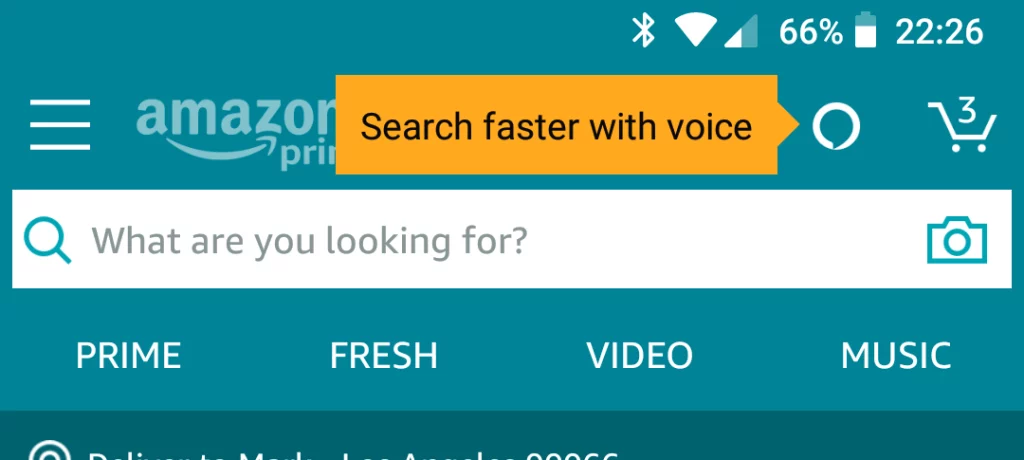 Amazon Voice Search