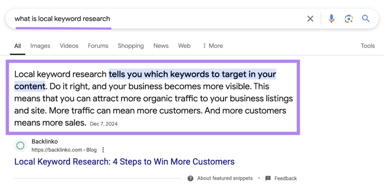 Featured Snippets