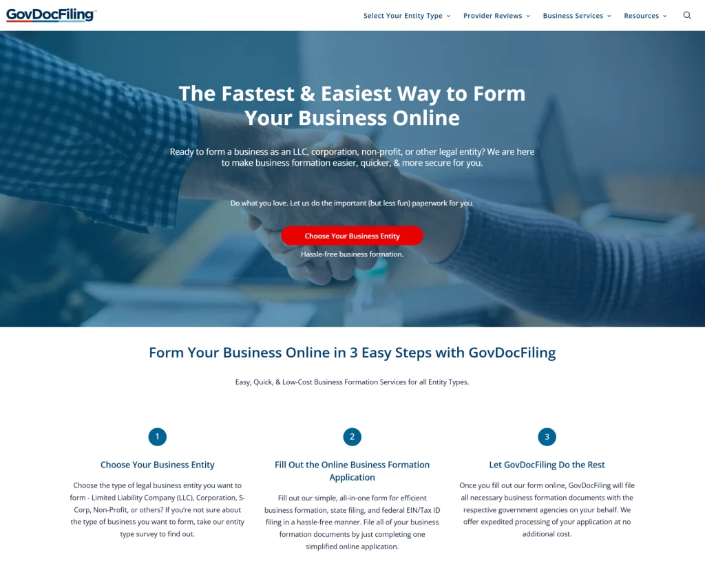File Business Formation Documents Online with GovDocFiling