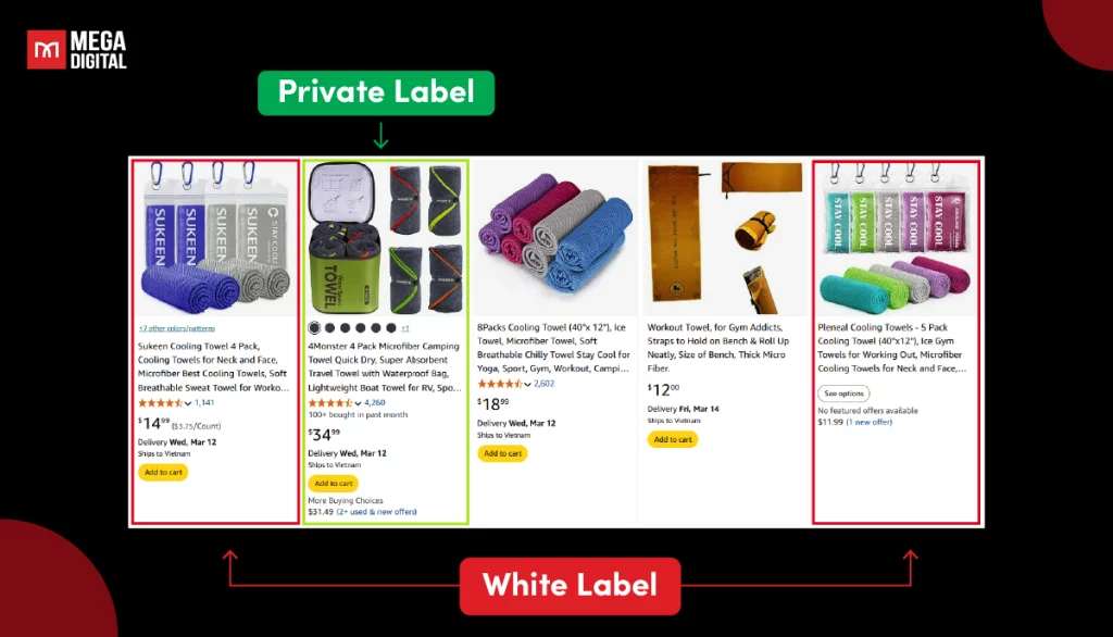 Private label offers more product exclusivity