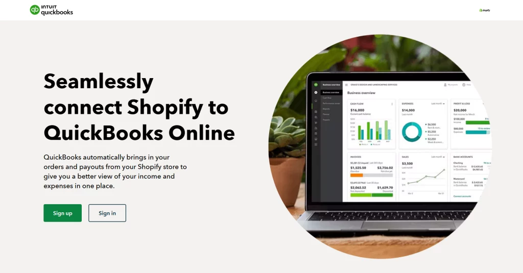 QuickBooks Online for Shopify