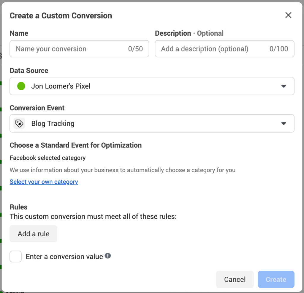 2. Custom Events and Conversions