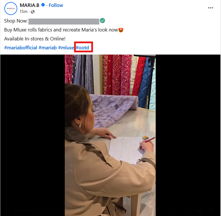 2. Fashion Hashtags